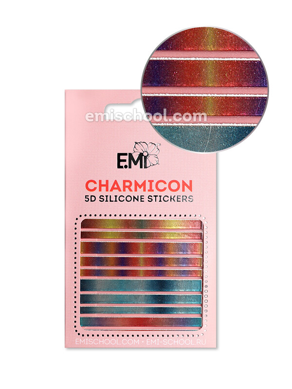 Charmicon 3D Silicone Stickers #102 Lines
