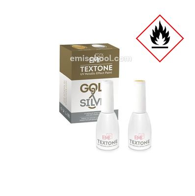 UV Metallic Effect Paints set TEXTONE Gold &amp; Silver