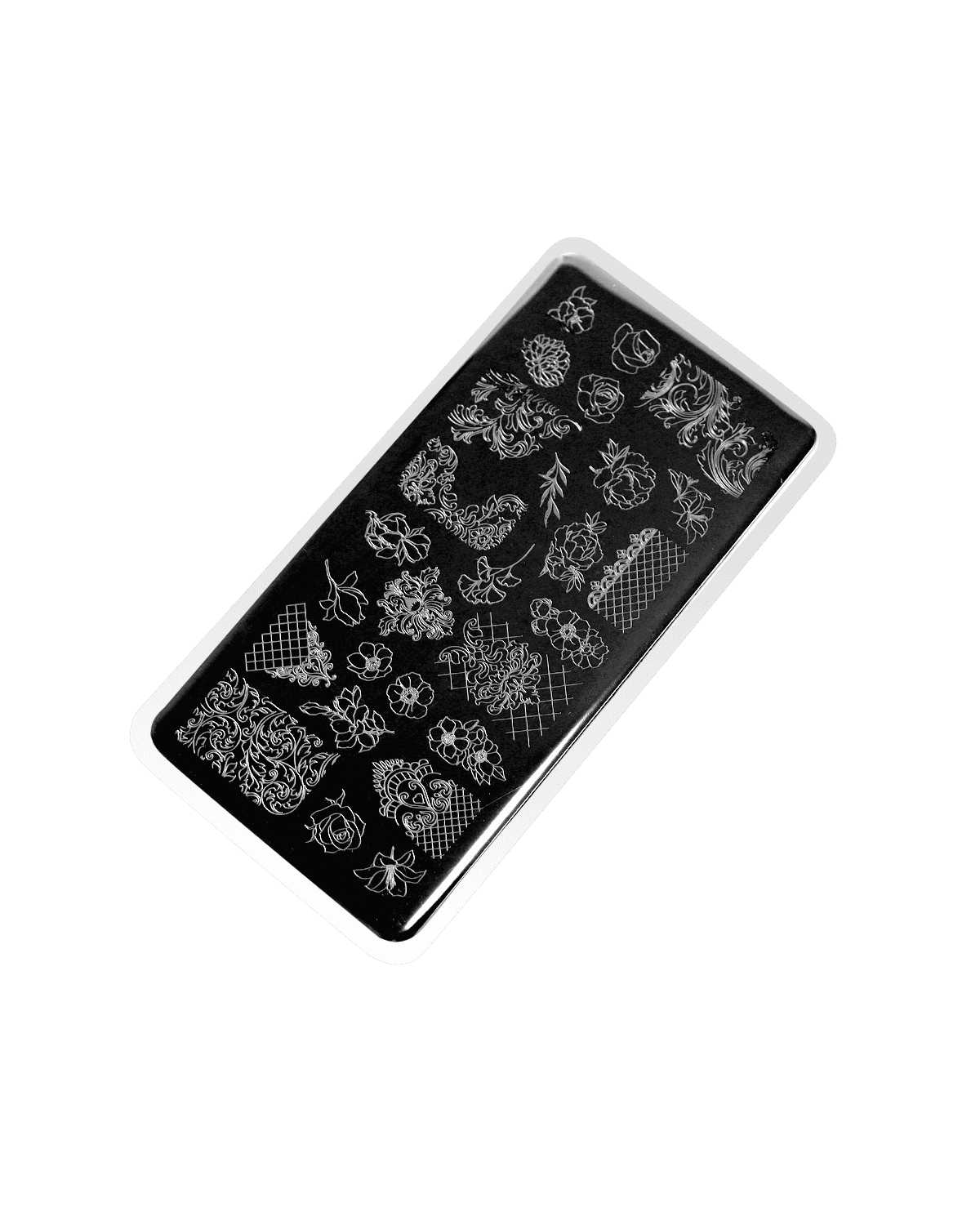 Stamping plate #9 Flowers and patterns