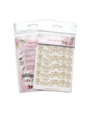 NAILCRUST Pattern Sliders Gold #6