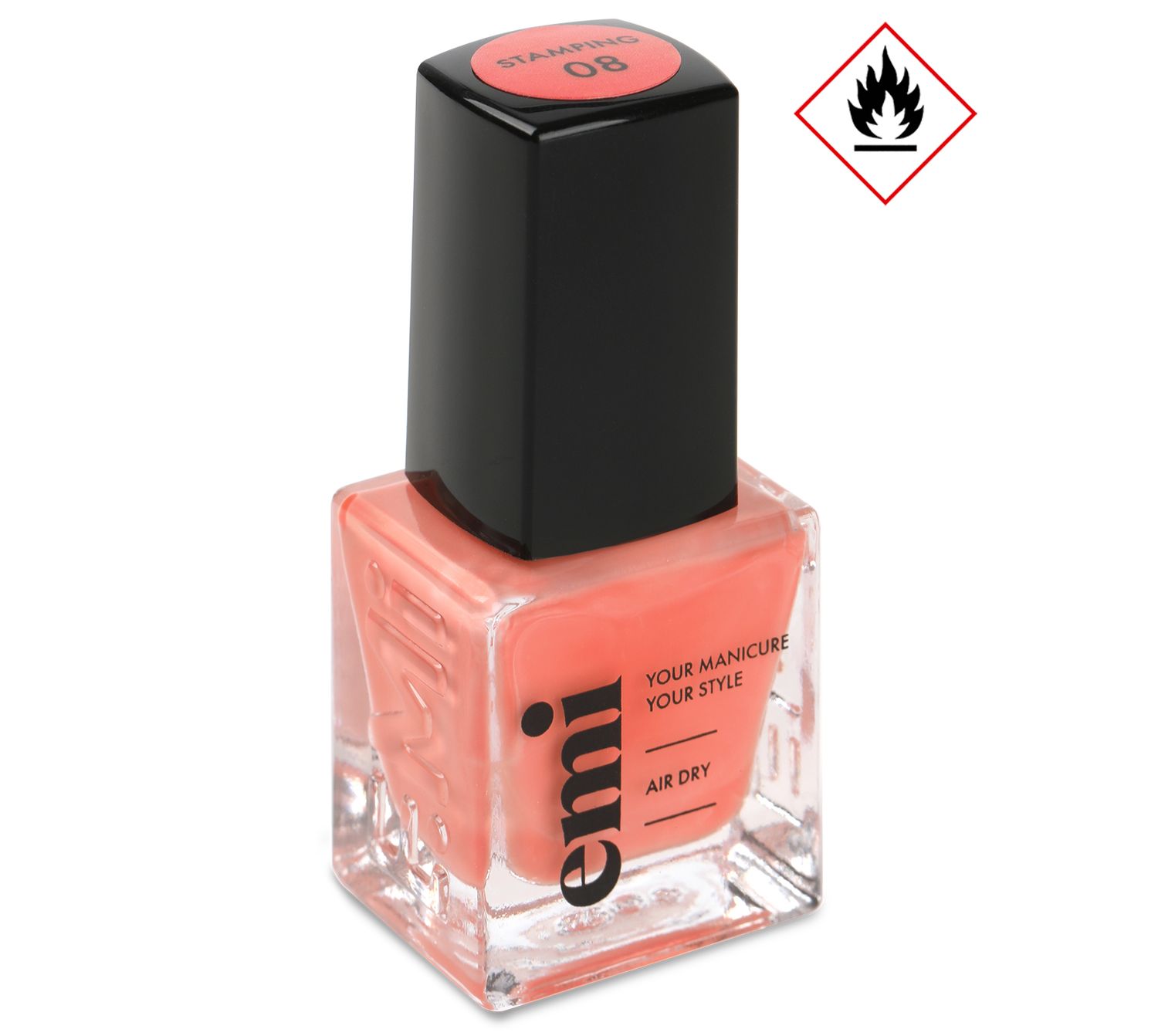 Nail Polish for Stamping Peach #8, 9 ml.