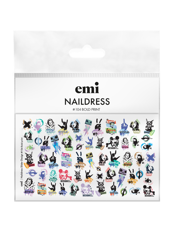 Naildress Slider Design #104 Cheeky Print