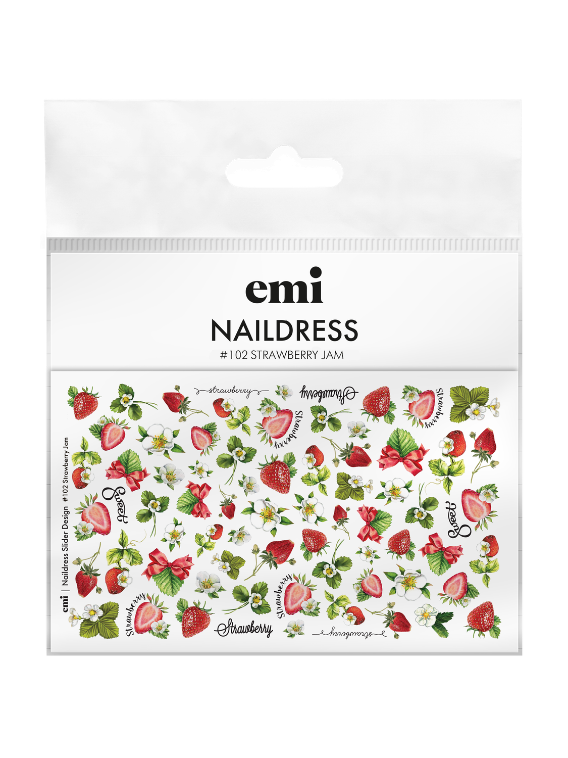 Naildress Slider Design #102 Strawberry Jam