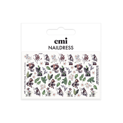 Naildress Slider Design #115 Flower portraits