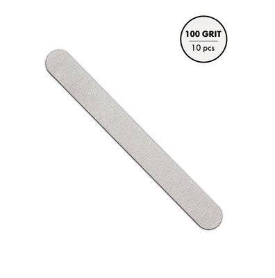100 grit Manicure File Refill Straight Zebra, 10 pcs