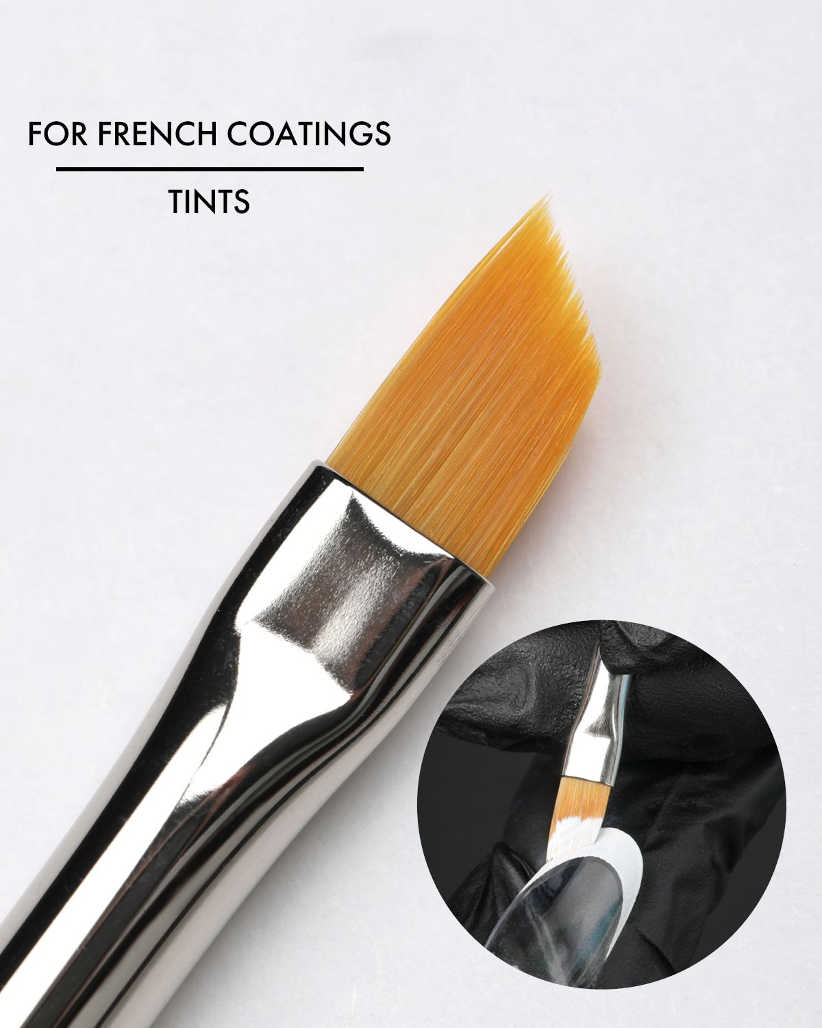 Brush Beveled square for french manicure #4