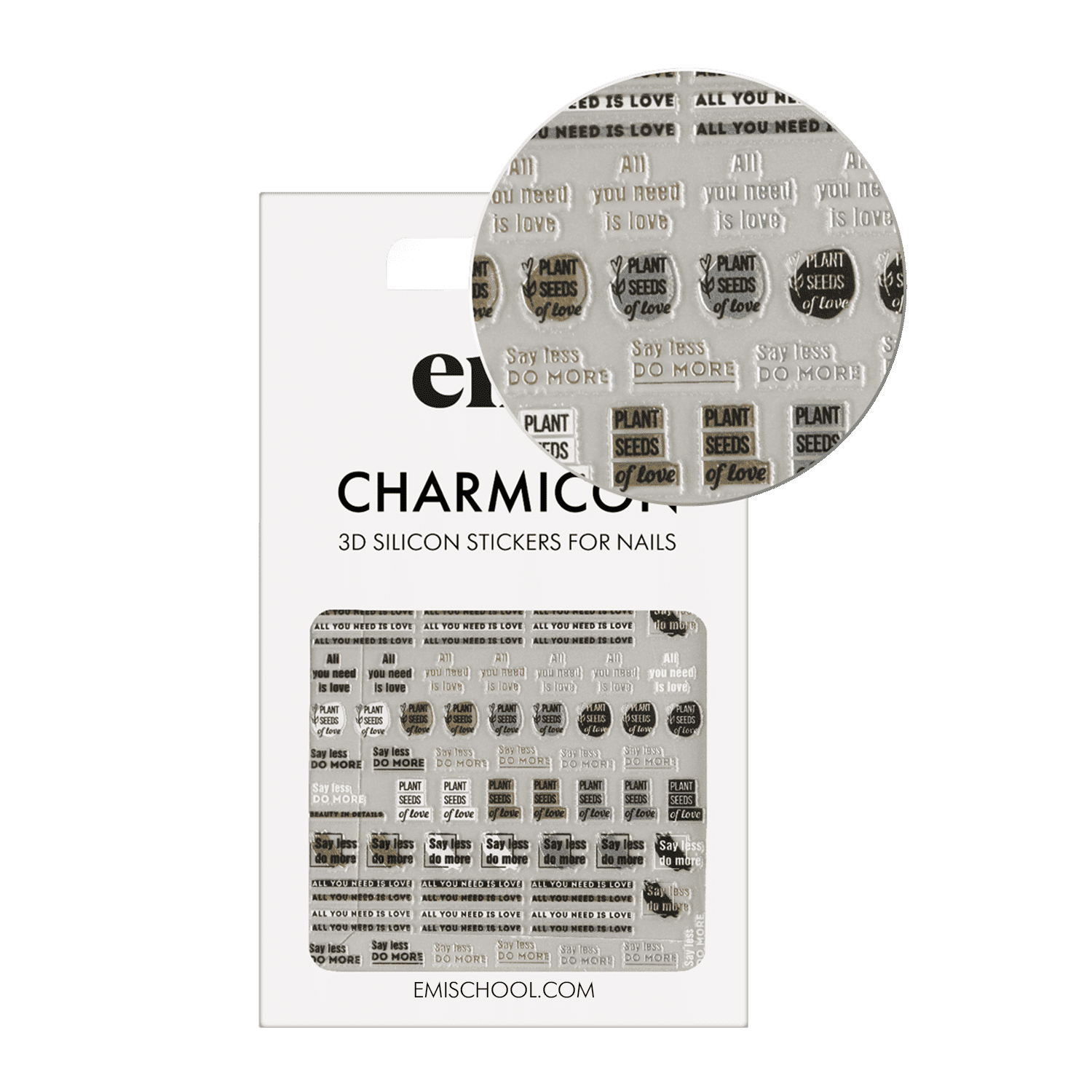 Charmicon 3D Silicone Stickers #240 Beauty in details