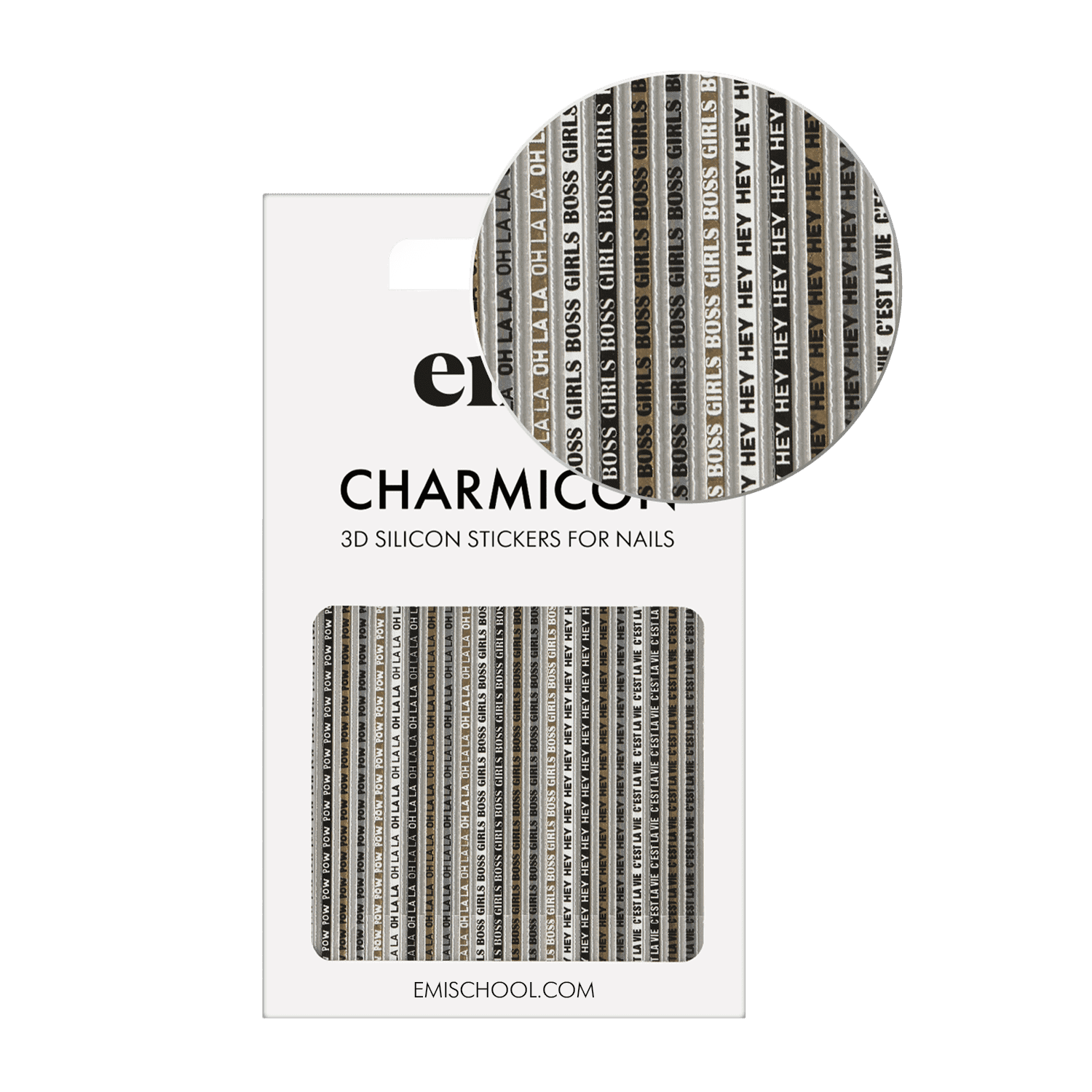 Charmicon 3D Silicone Stickers #244 Oh la la