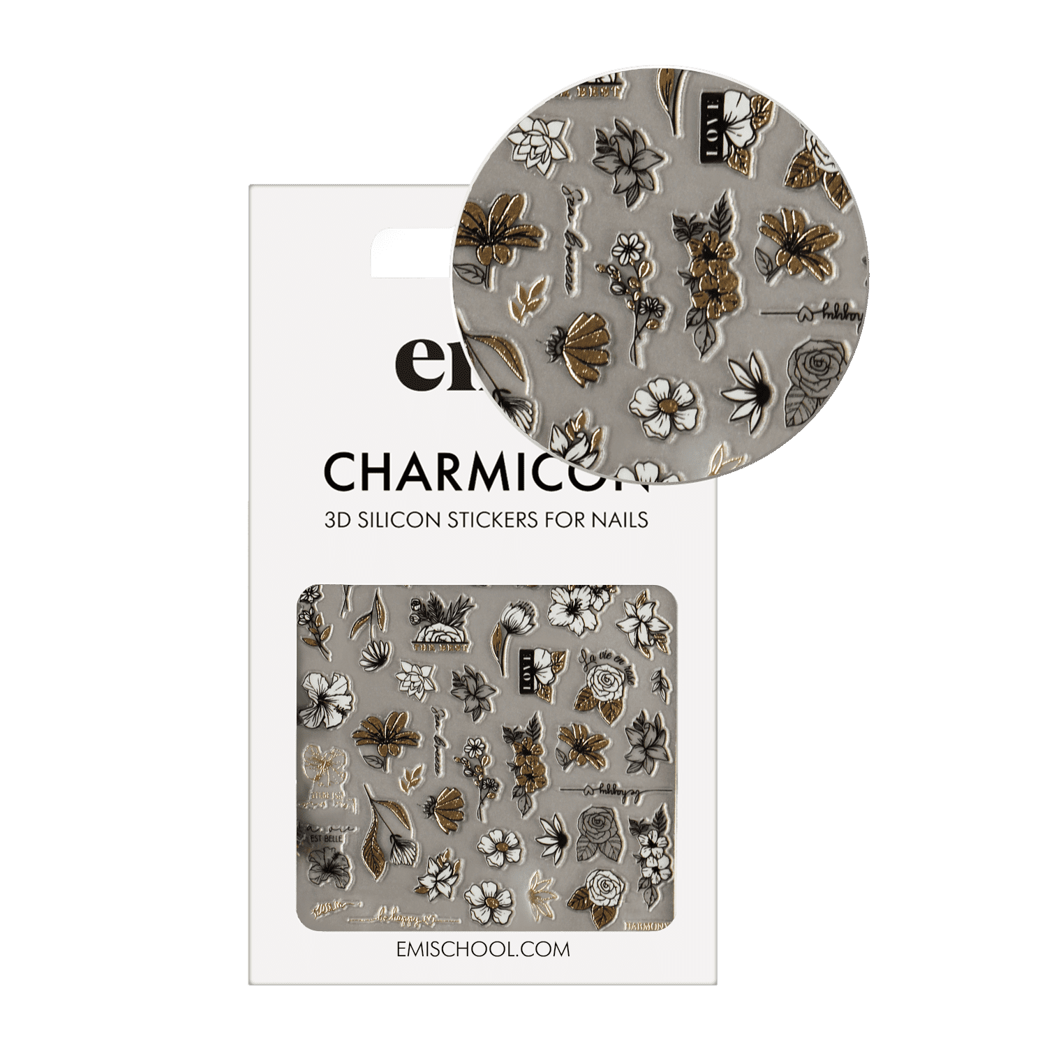 Charmicon 3D Silicone Stickers #246 Blooming harmony