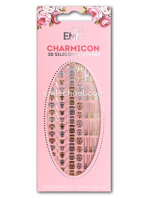 Charmicon 3D Silicone Stickers Locks Gold/Silver