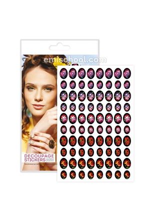 Decoupage Stickers 3D Vintage Zhostovo