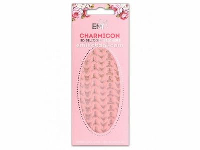 Charmicon 3D Silicone Stickers Lunula #3 Gold/Silver