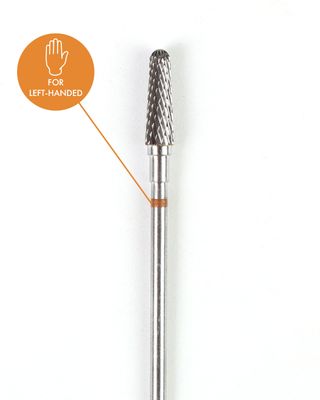 Cone-shaped Carbide Rotary File for Lefties, 4 mm, Medium abrasiveness