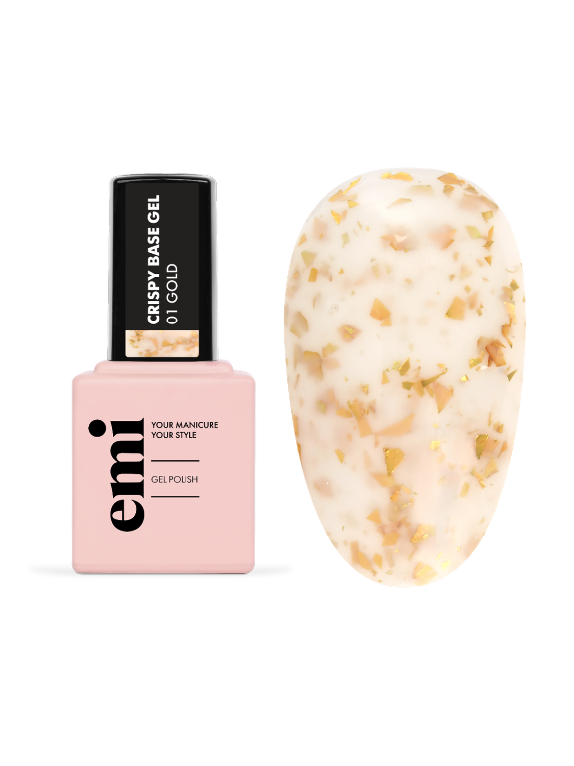 Crispy Base Gel #01 Gold, 9 ml.