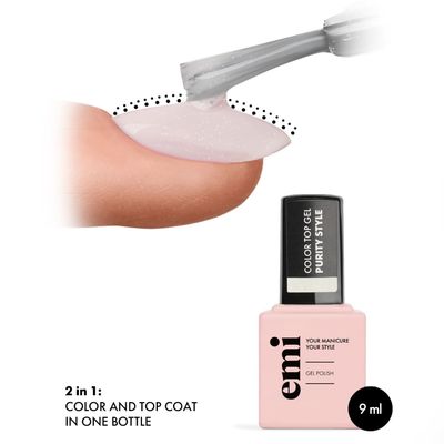E.MiLac Color Top Purity Style, 9 ml.