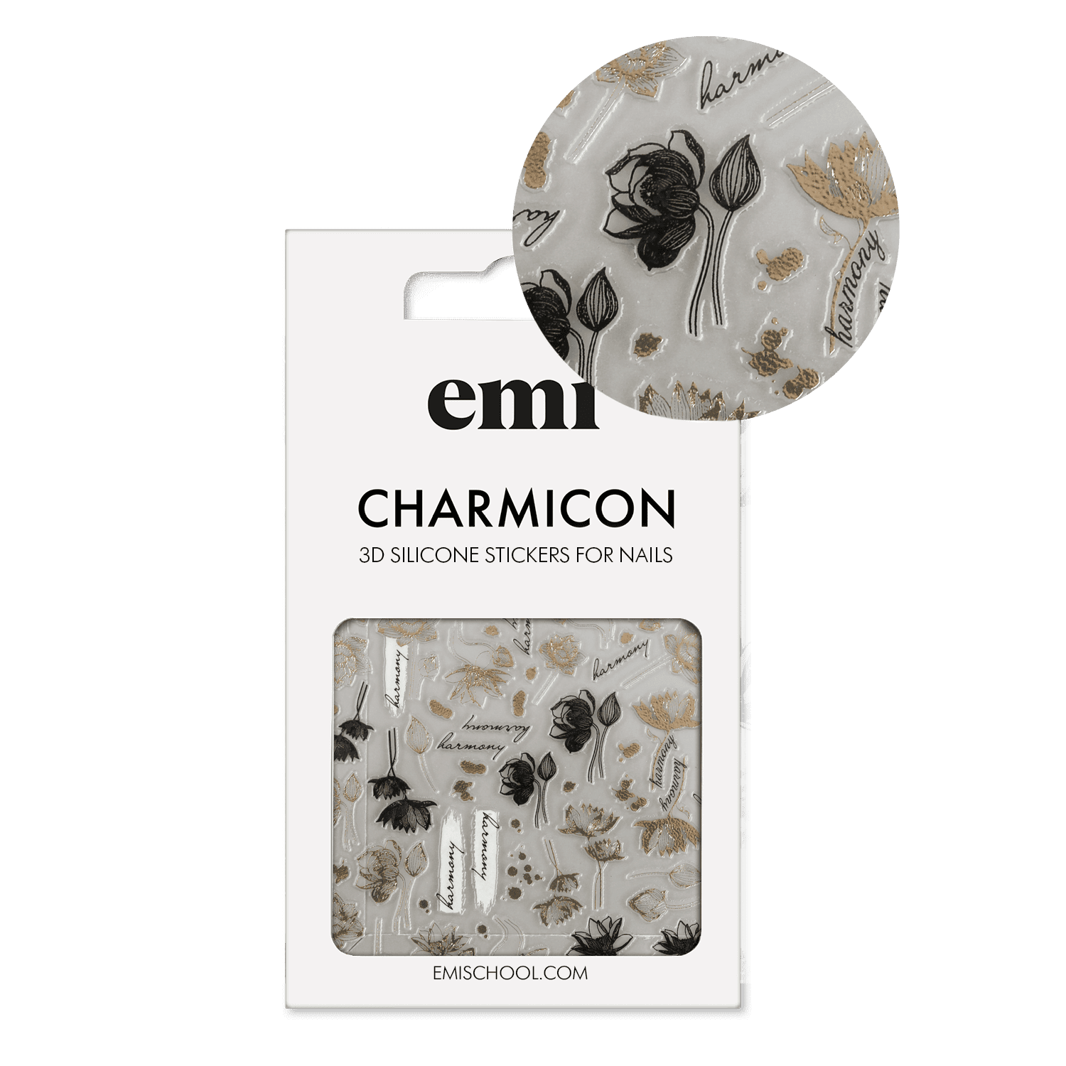 Charmicon 3D Silicone Stickers #257 Blooming Lotus