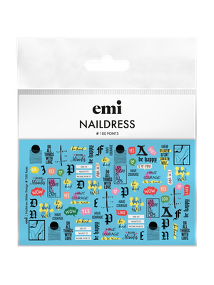 Naildress Slider Design #100 Fonts