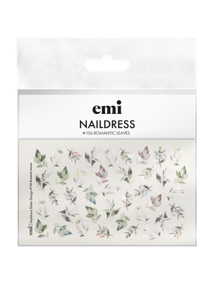 Naildress Slider Design #106 Romantic Leaves