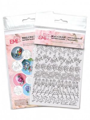 NAILCRUST Pattern Sliders #38 Birds NAILCRUST Pattern Sliders #38 Birds