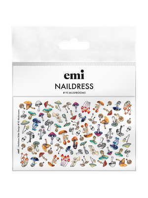 Naildress Slider Design #95 Mushrooms