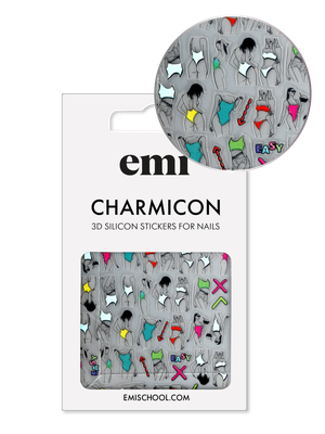Charmicon 3D Silicone Stickers #208 Easy-breezy