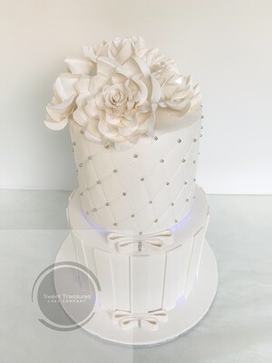 Bridal Shower Celebration 2 tier Cake
