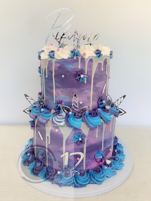 Unicorn 2 tier Cake