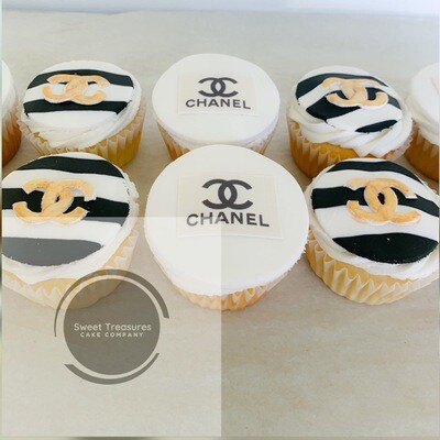 Coco Chanel Birthday Cupcakes