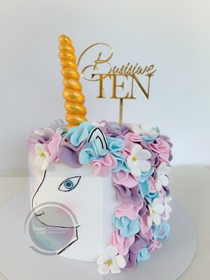Unicorn Single tier Cake