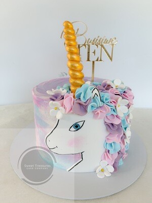 Unicorn Single tier Cake