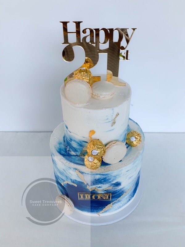 Louis Vuitton & Mercedes Themed Birthday Cake for Husband