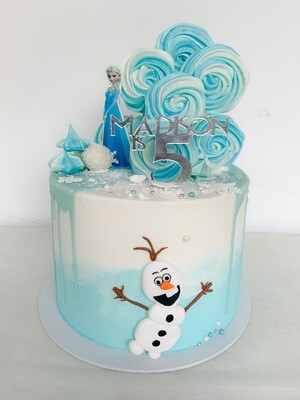Frozen themed Single tier Cake