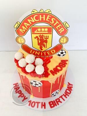 Manchester United Single tier Cake