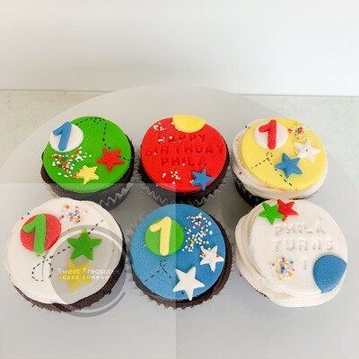 Star Birthday cupcakes