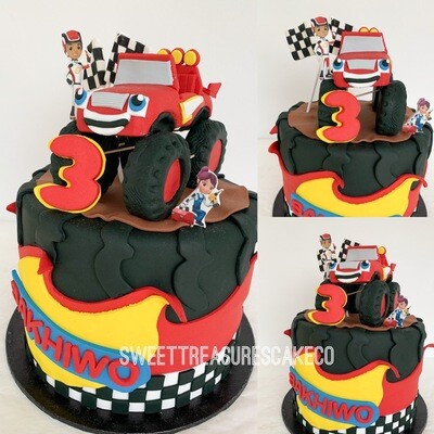 Blaze Single tier Cake