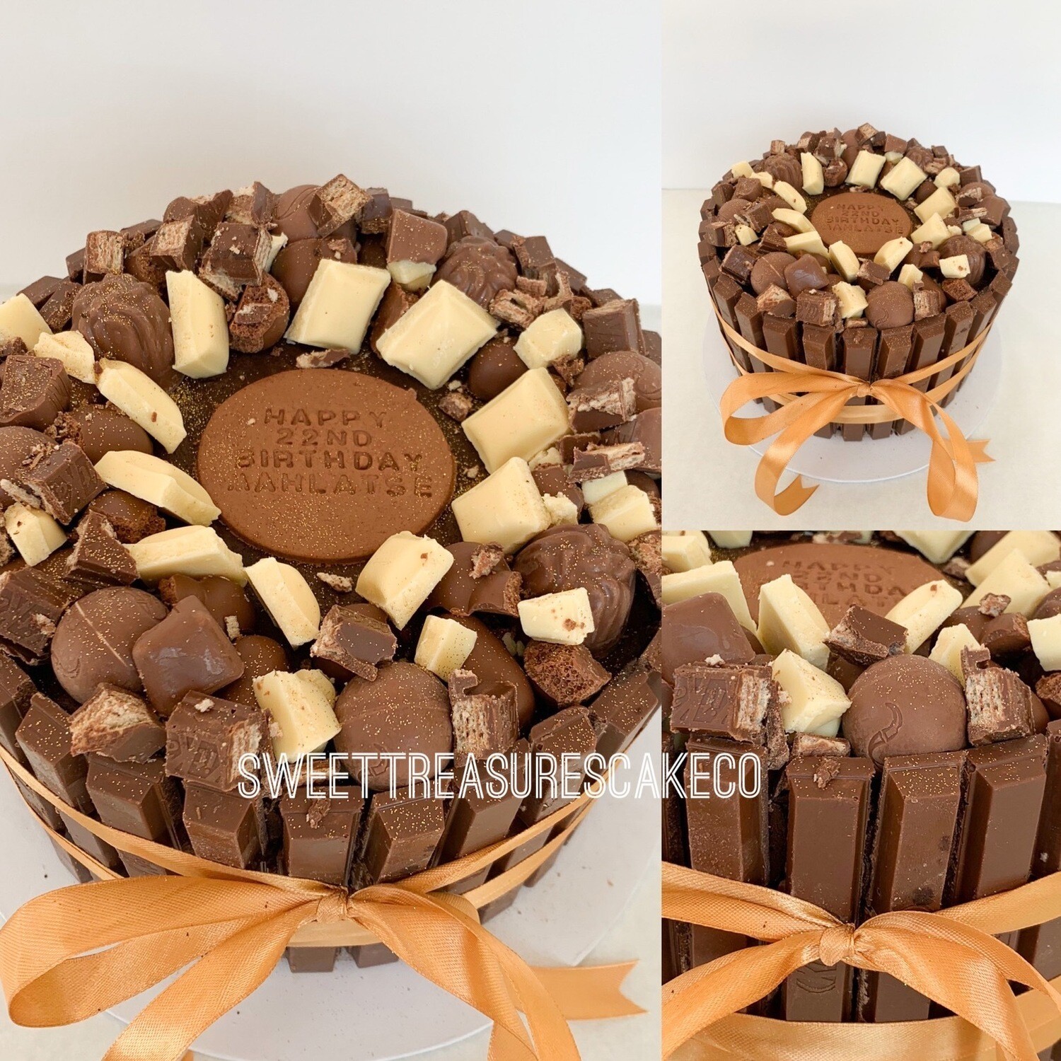 Chocolate on Chocolate Single tier Cake