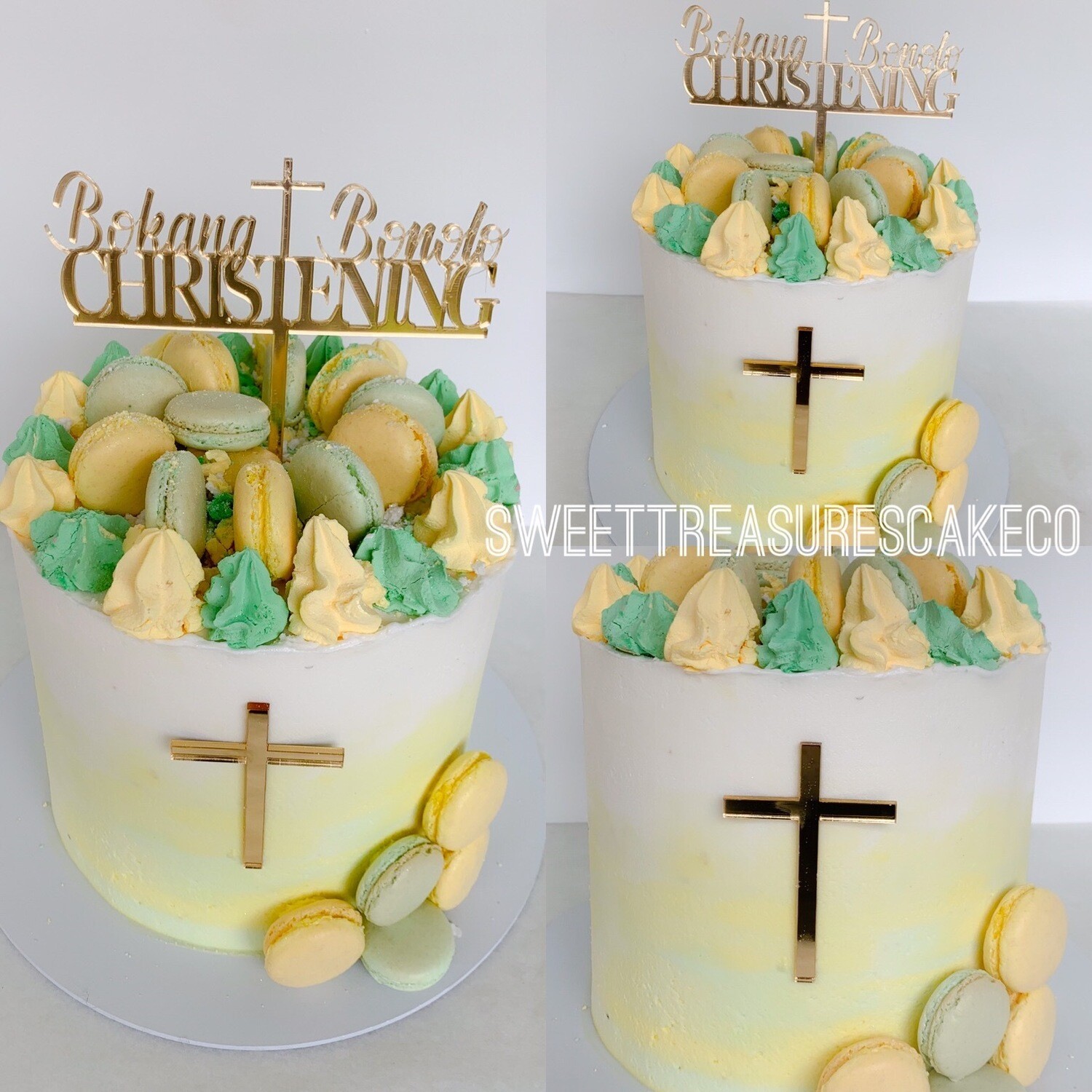 Christening Single tier Cake
