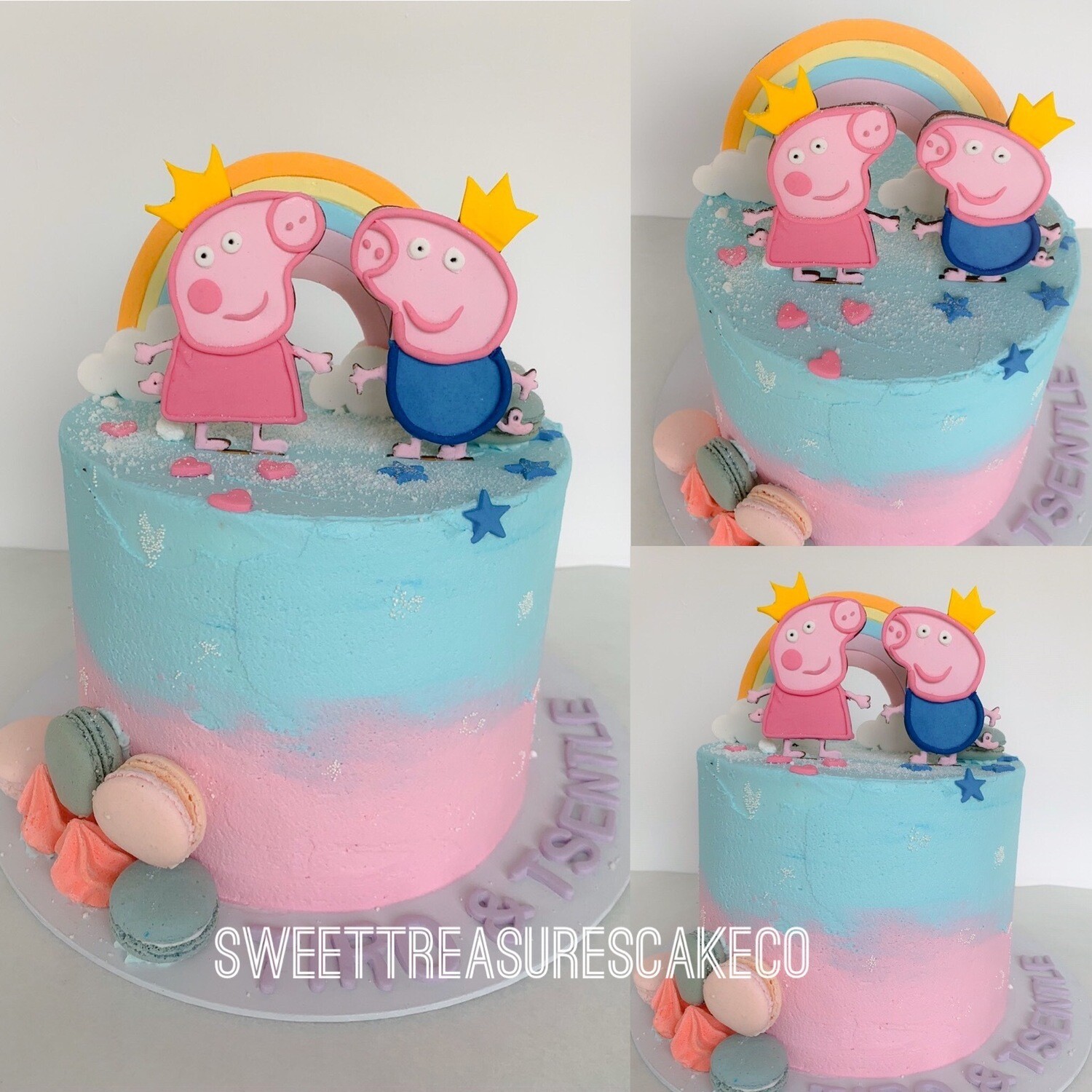 Peppa Pig Inspired Single tier Cake