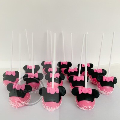 Minnie mouse cake pops