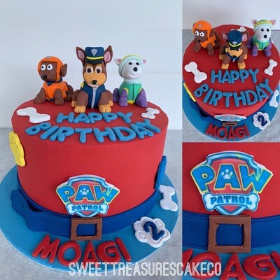 Paw Patrol Single tier Cake