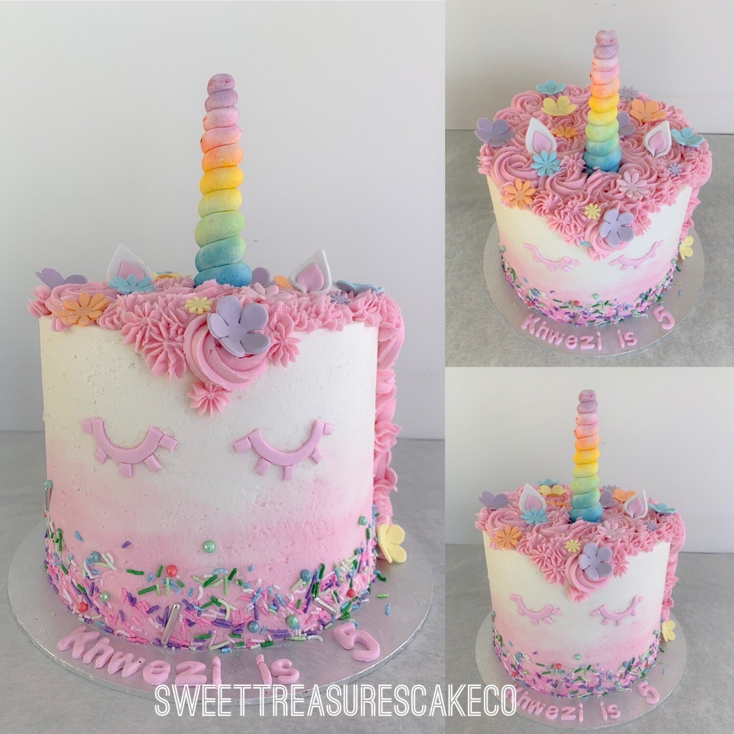 Unicorn Single tier cake