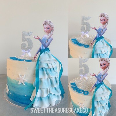 Frozen themed Single tier Cake