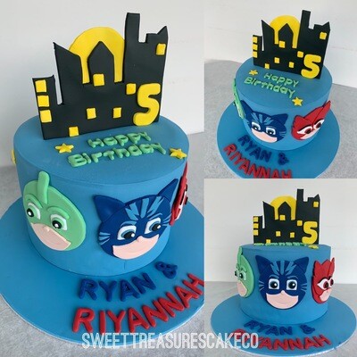 PJ Mask Single tier Cake