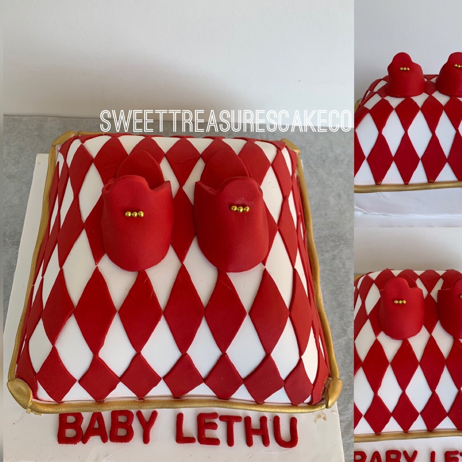 Pillow Baby Shower Single tier Cake