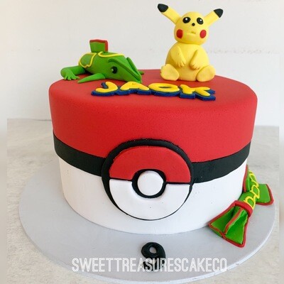 Pokemon Single tier Cake