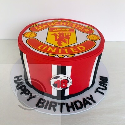 Manchester United Single tier Cake