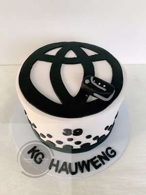 Toyota Inspired Single tier Cake