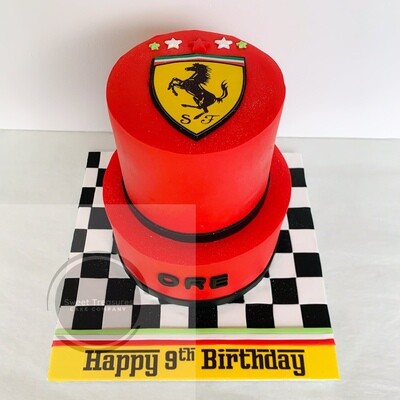 Ferrari 2 tier Cake