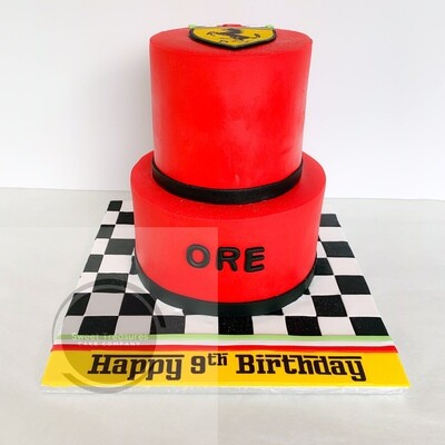 Ferrari 2 tier Cake