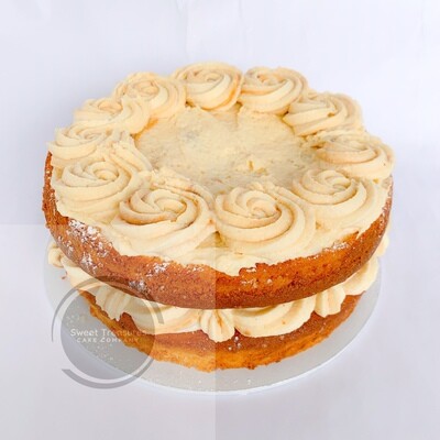 Vanilla Caramel Single tier Cake
